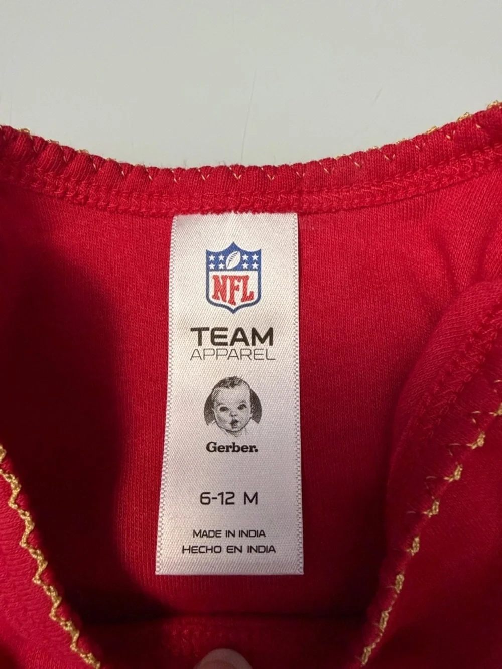 Like New NFL/Gerber 49ers Onsie